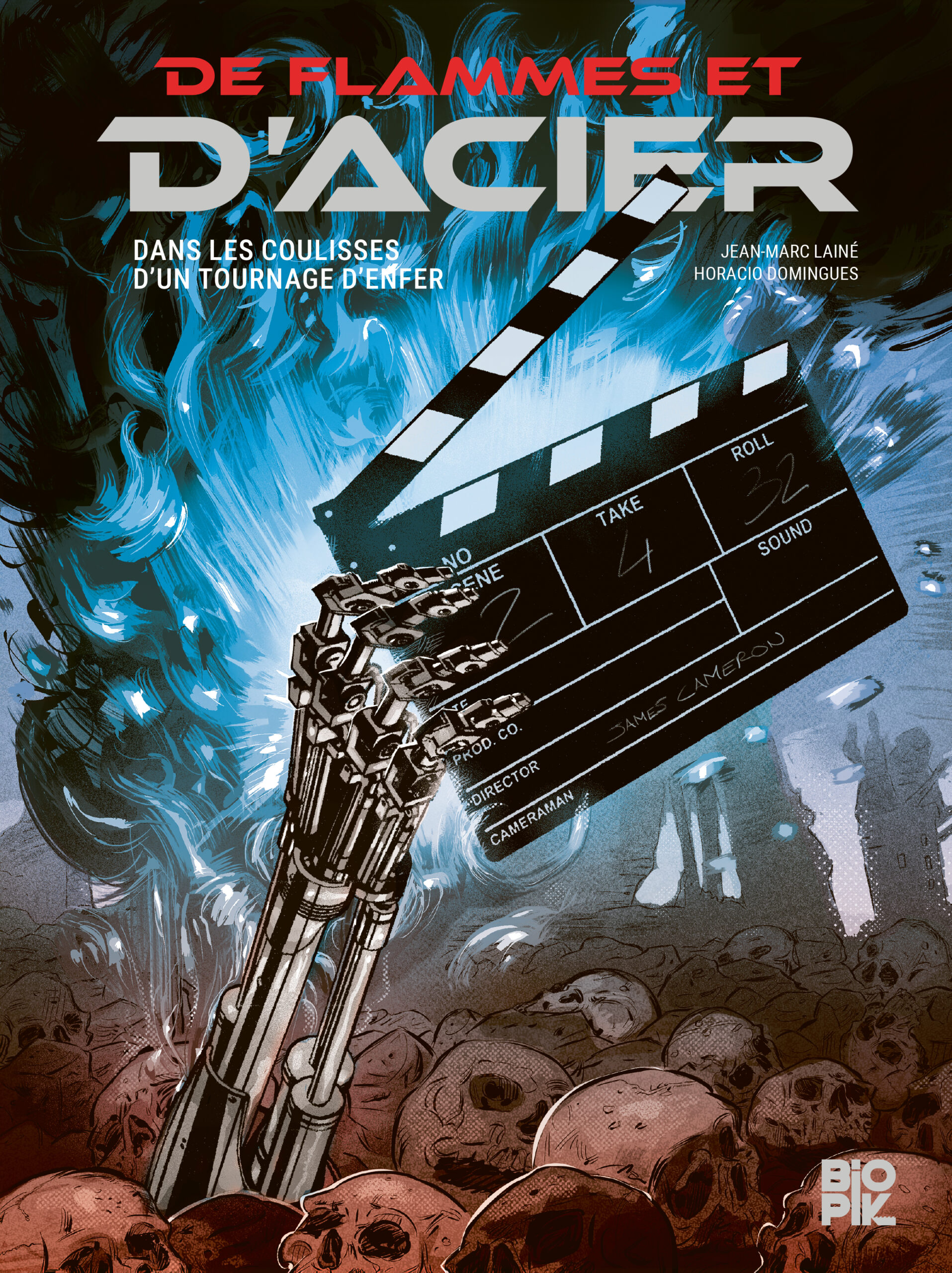 Couverture de Terminator : De flammes et d'acier, par Jean-Marc Lainé et Horacio Domingues.