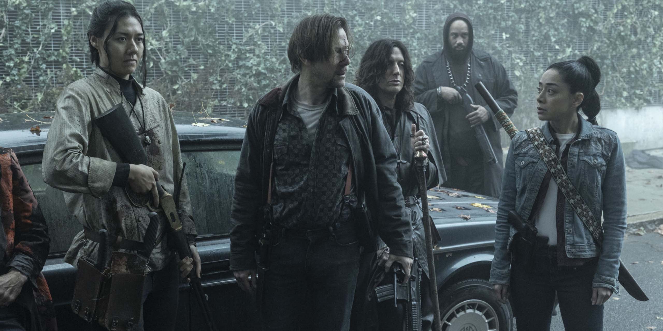 Dillard (Jimmi Simpson) et Renata (Aimee Garcia) dans la saison 3 de The Walking Dead: Dead City.