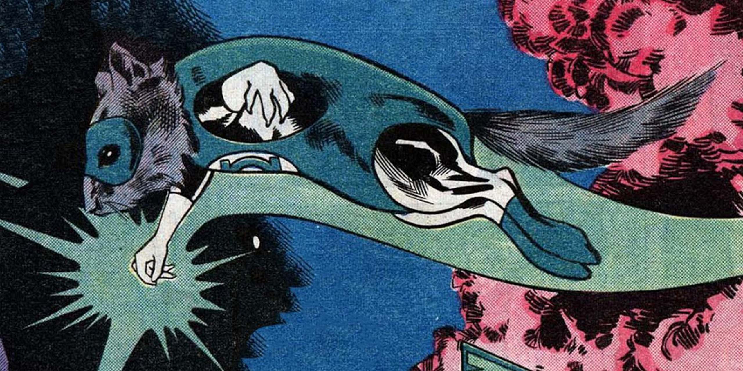 Première apparition du Green Lantern écureuil Ch'p dans les comics DC.