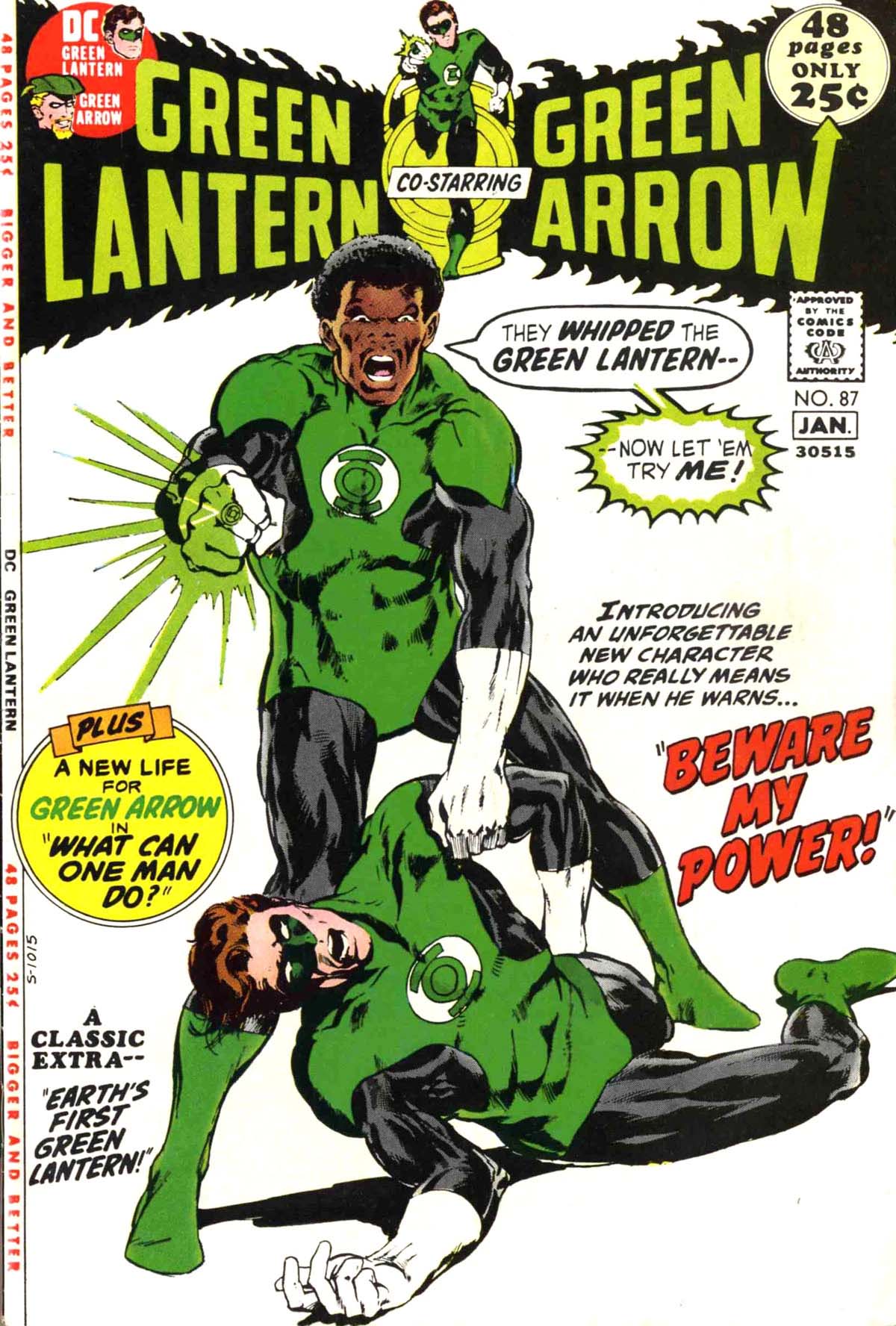 Couverture de Green Lantern #87 dessinée par Neal Adams.