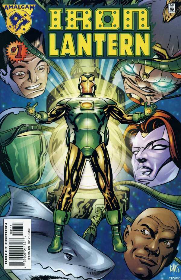 Couverture d'Iron Lantern chez Amalgam Comics.