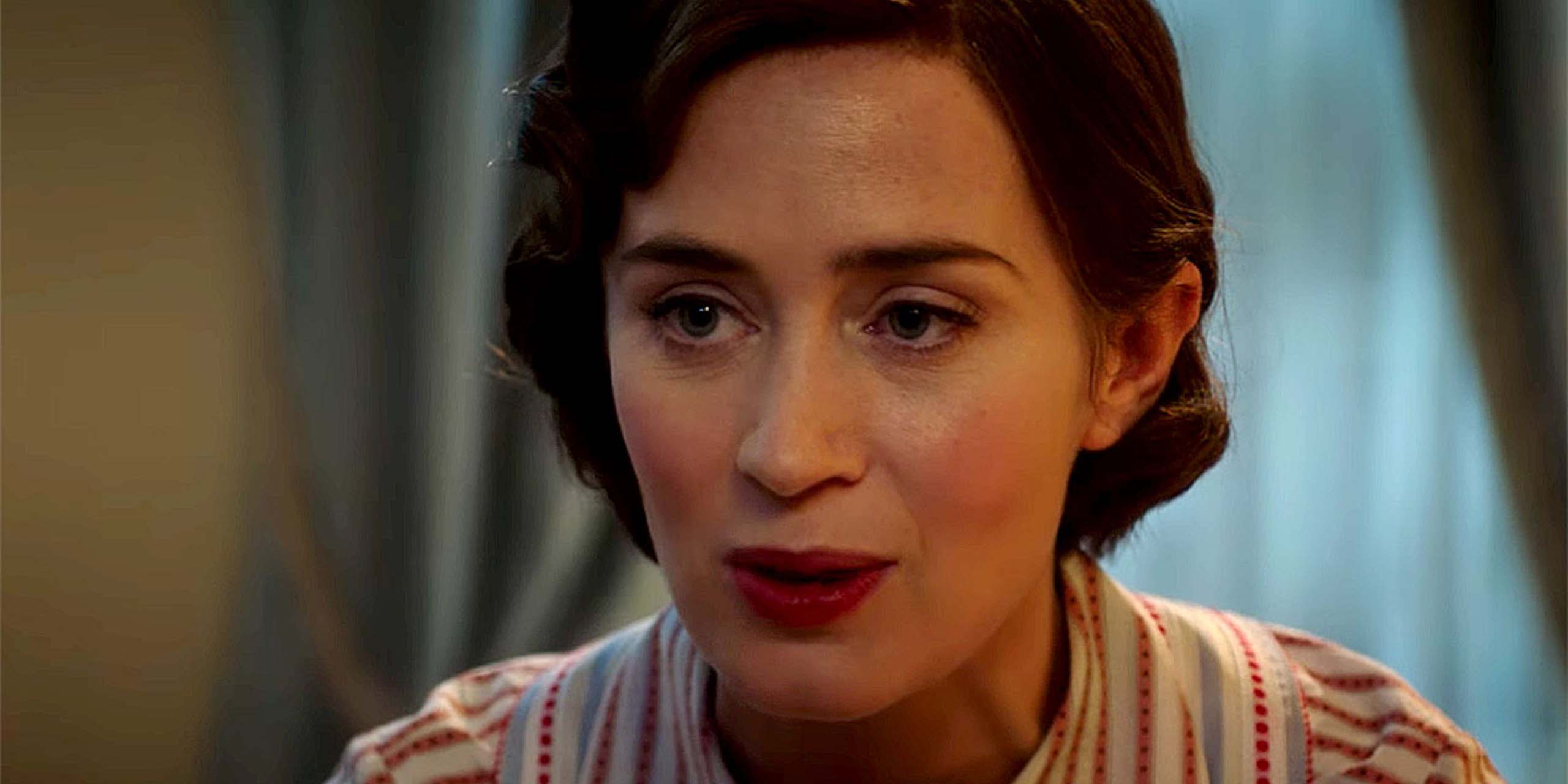 Emily Blunt dans le film Mary Poppins returns.
