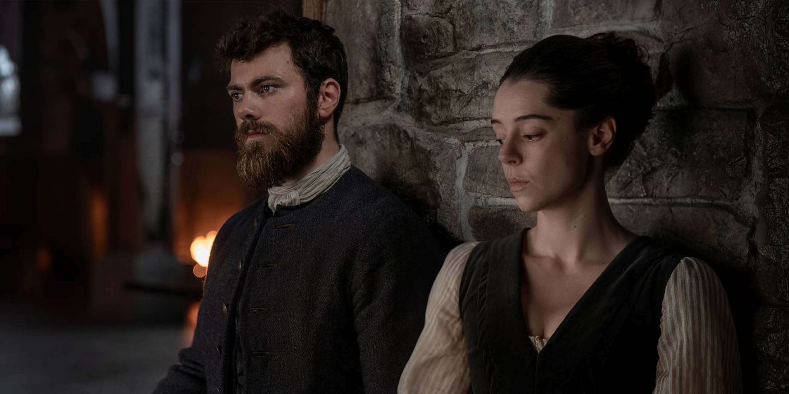 Sam Retford et Bobby Rainsbury dans la saison 2 de Outlander: Blood of my Blood.