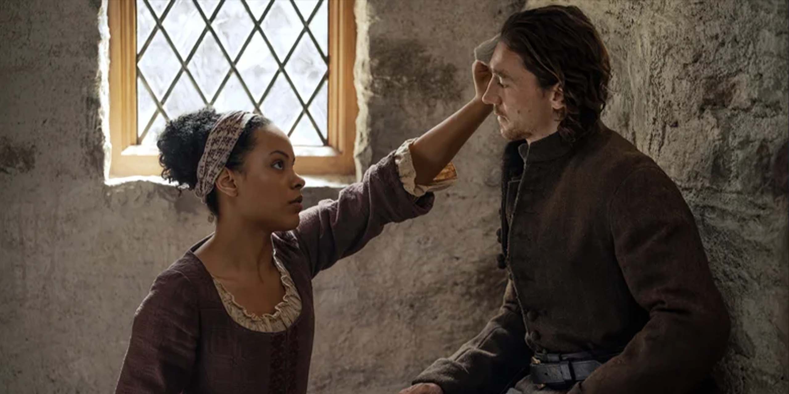 Grace (Ruby Fubara) et Murtagh (Rory Alexander) dans la saison 2 de Outlander: Blood of My Blood.