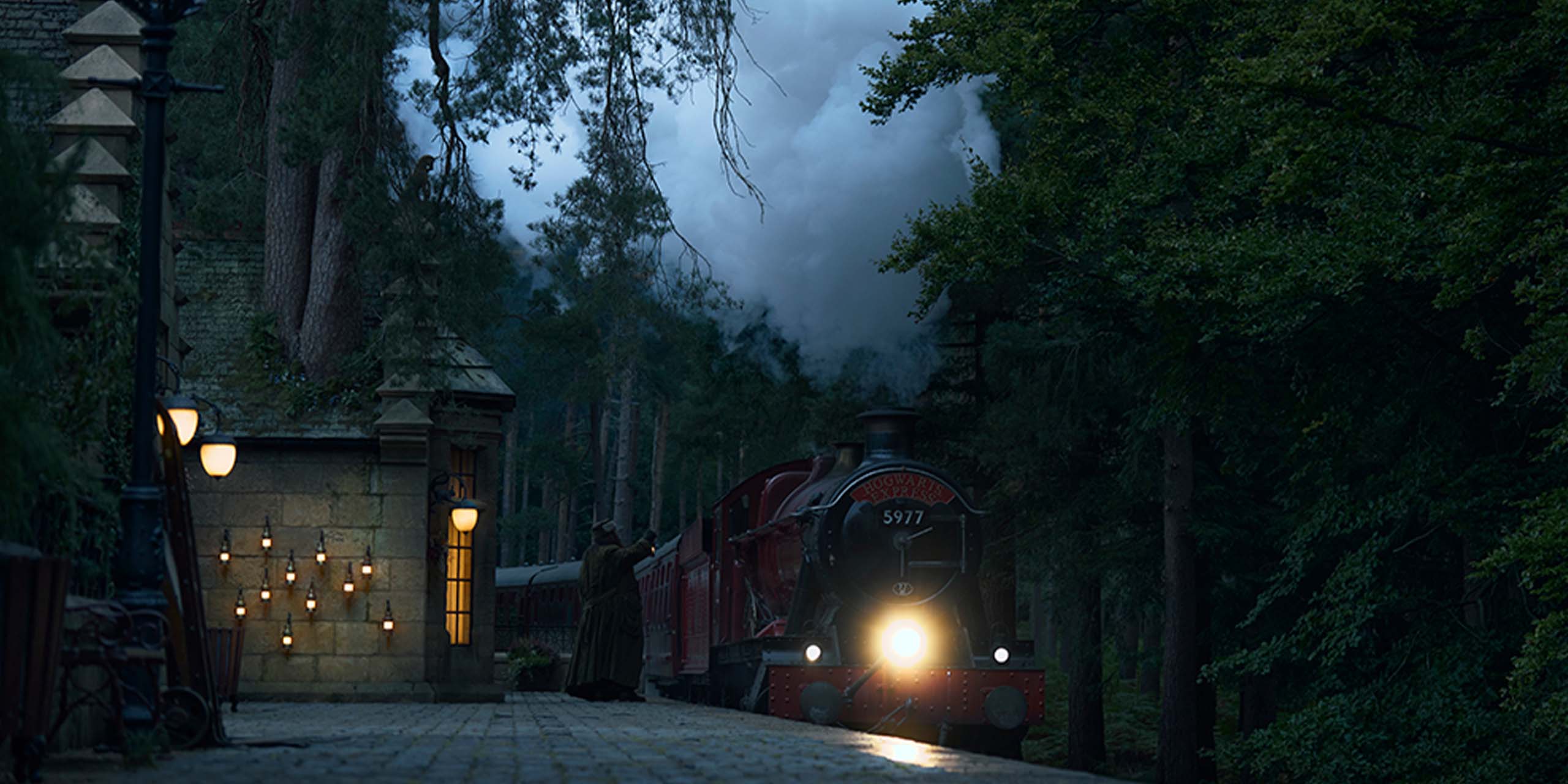 Le Poudlard Express dans la série Harry Potter de HBO.
