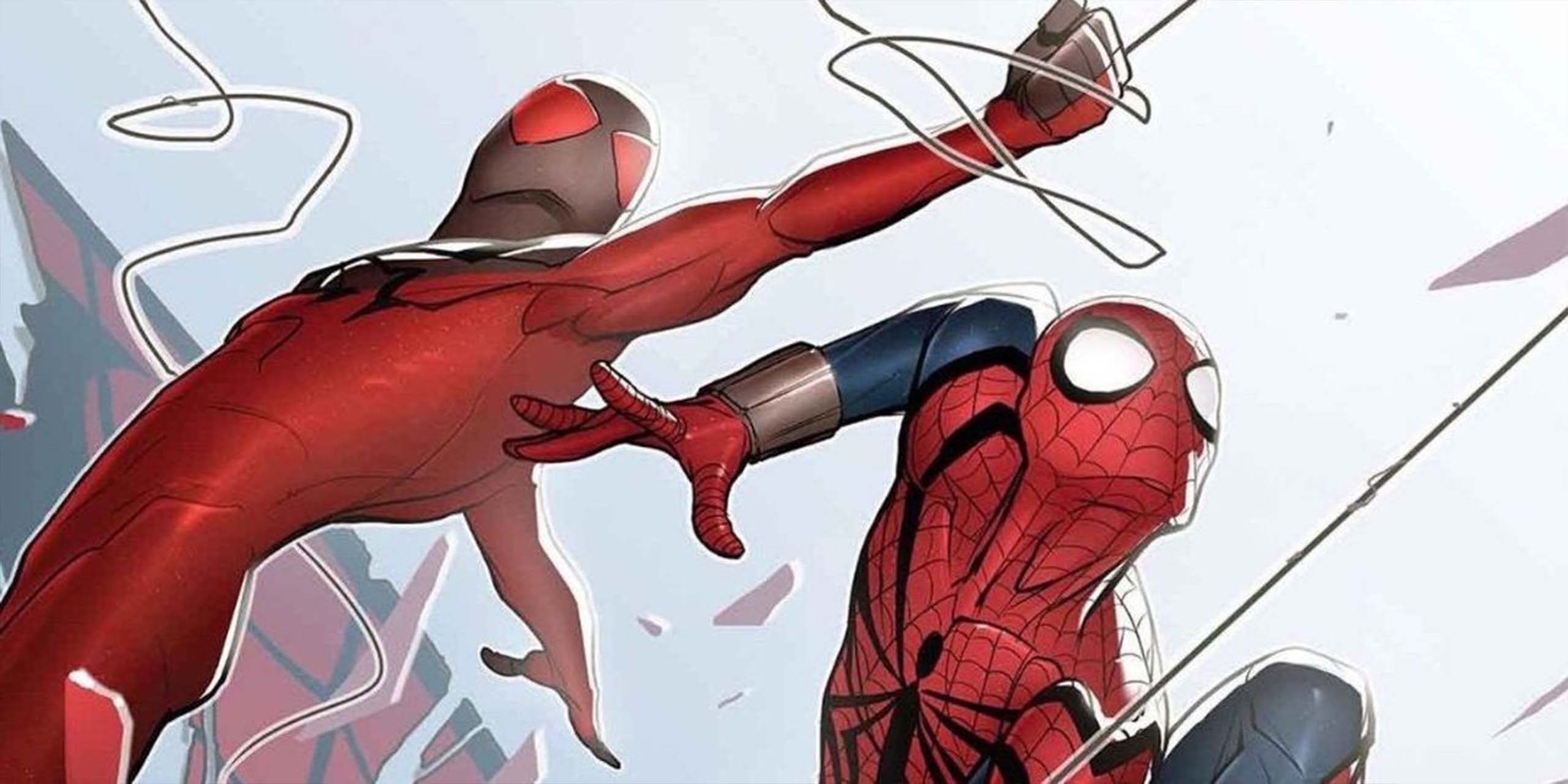 Ben Reilly et Kaine Parker en Scarlet-Spider, dans les comics Spider-Man.