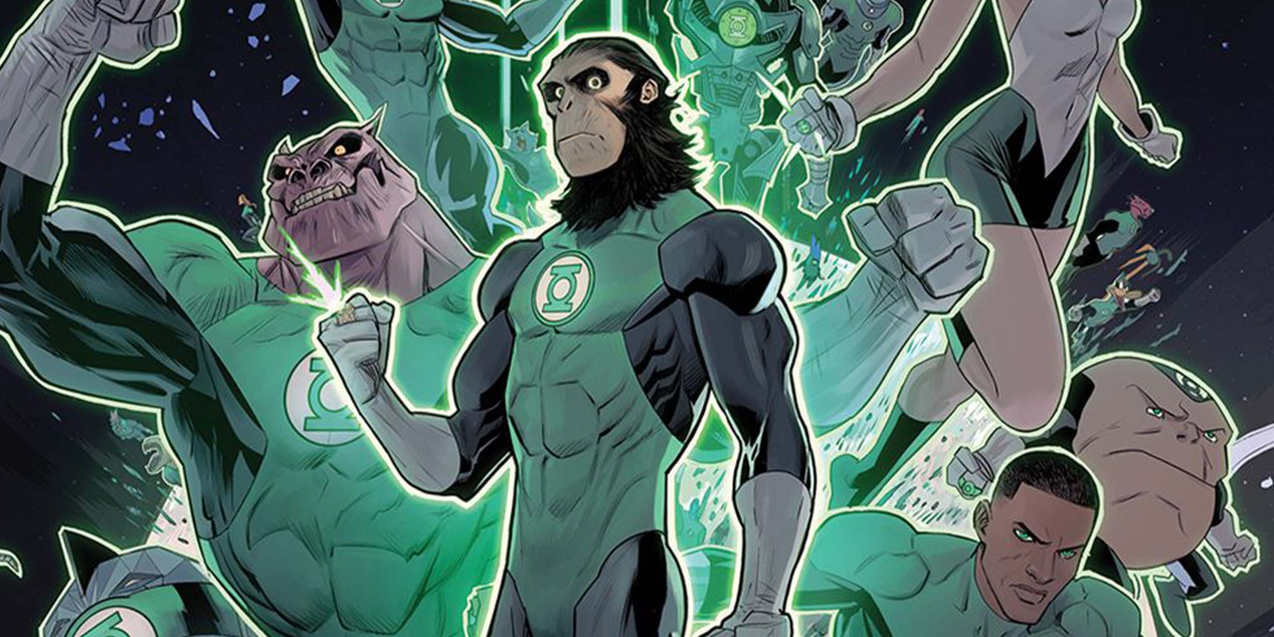 Cornelius rejoint le Corps des Green Lantern dans Planet of the Apes/Green Lantern.