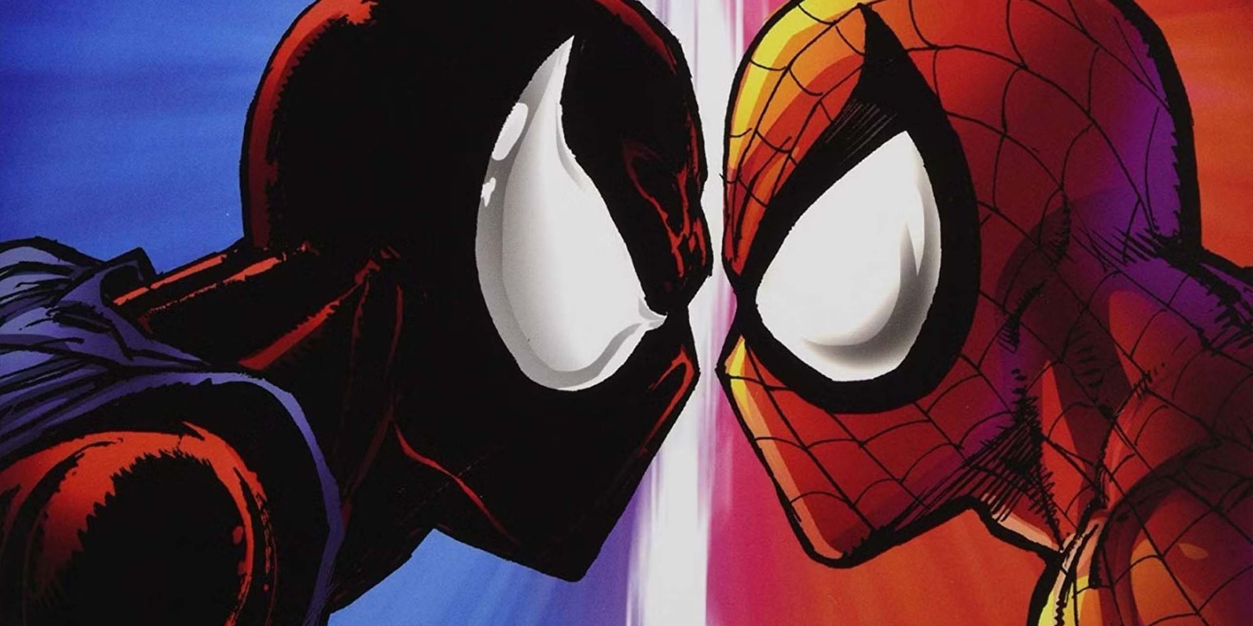 Ben Reilly alias Scarlet-Spider face à Peter Parker alias Spider-Man.