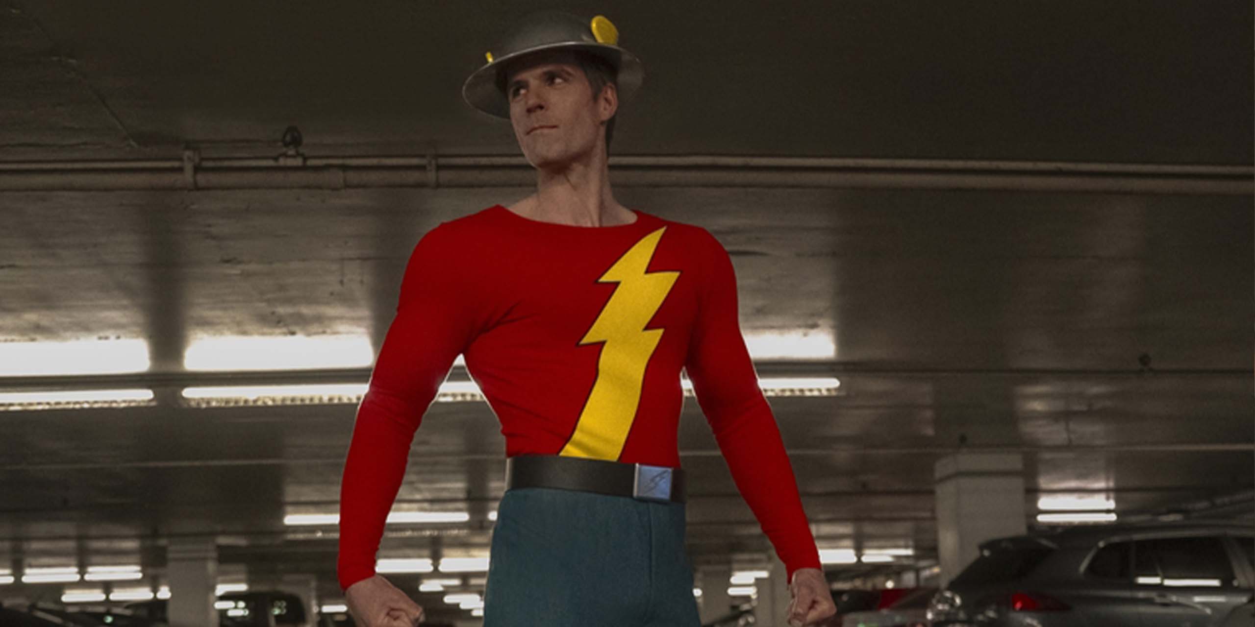 Flash (Andy Ridings) dans Stuart fails to save the Universe.