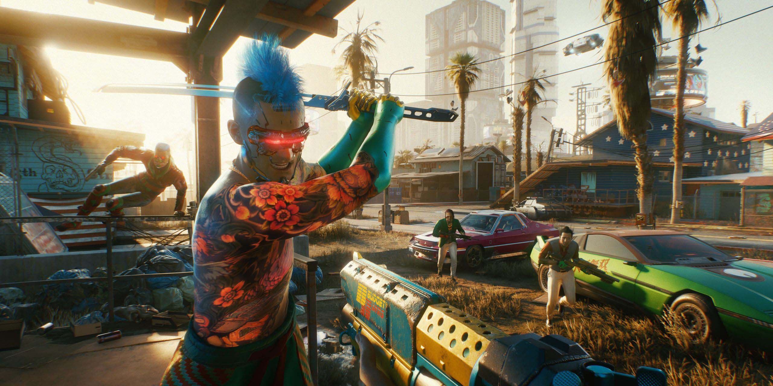 Séquence extraite du jeu Cyberpunk 2077.