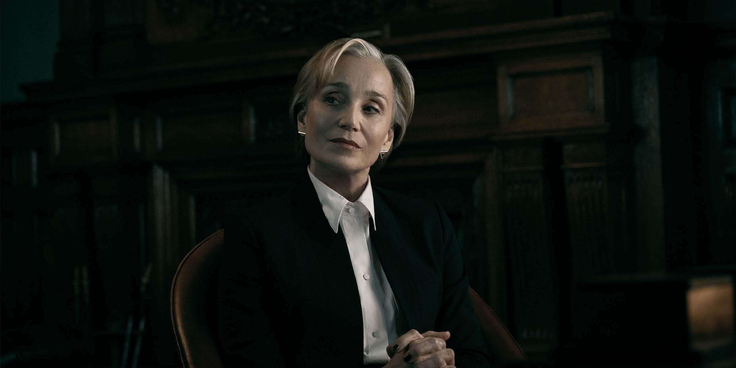 Diana Taverner (Kristin Scott Thomas) dans la saison 6 de Slow Horses.
