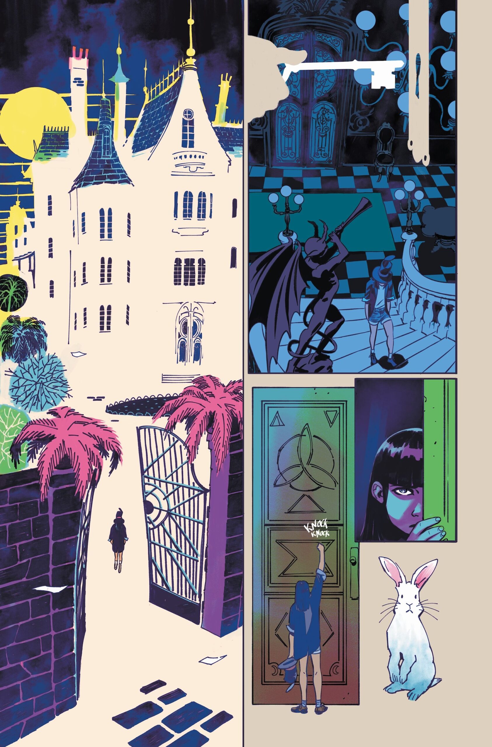 Page extraite de Zatanna: Bring Down the House dessinée par Javier Rodríguez.