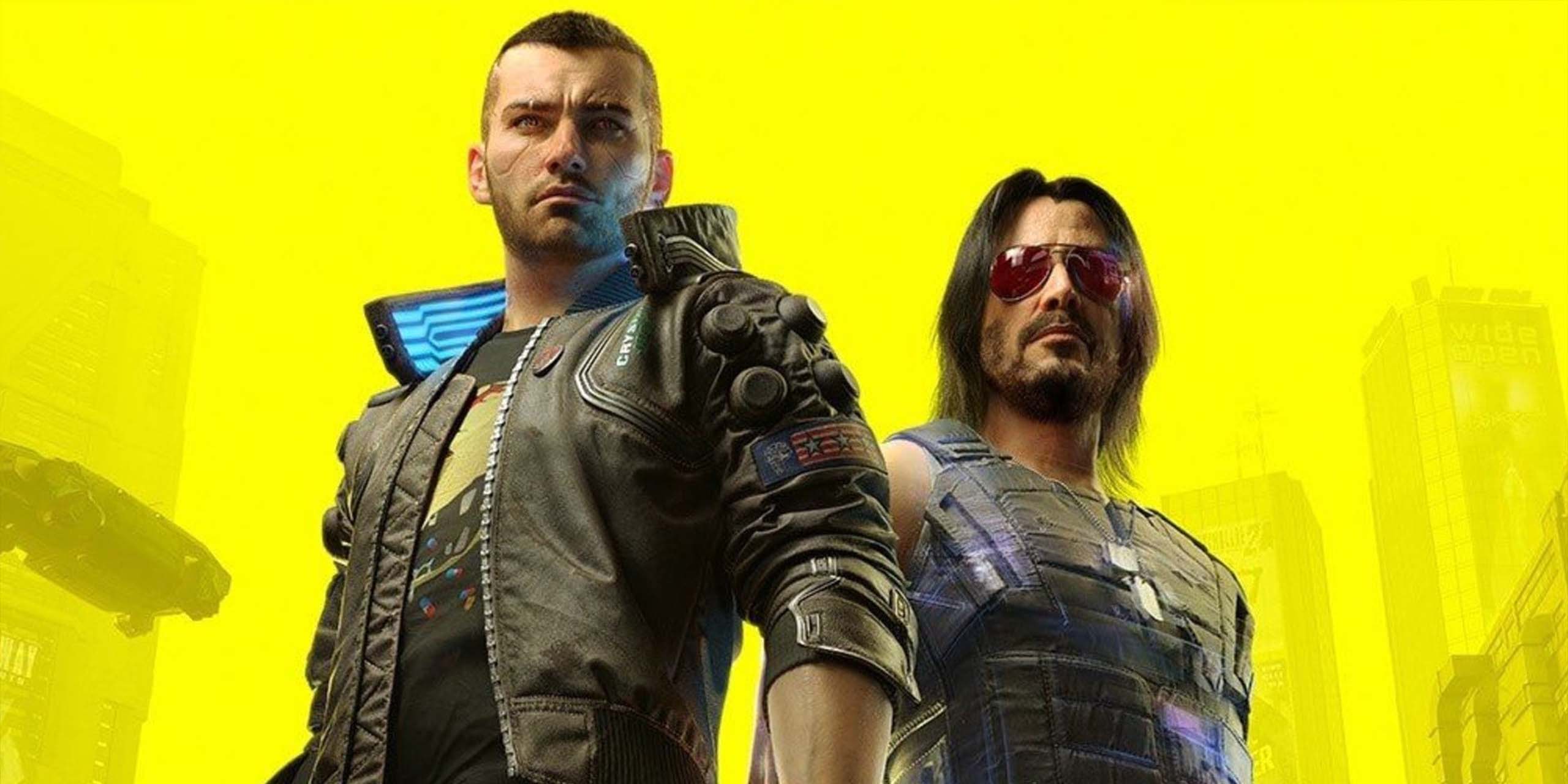 V et Johnny Silverhand (Keanu Reeves) dans le jeu Cyberpunk 2077.