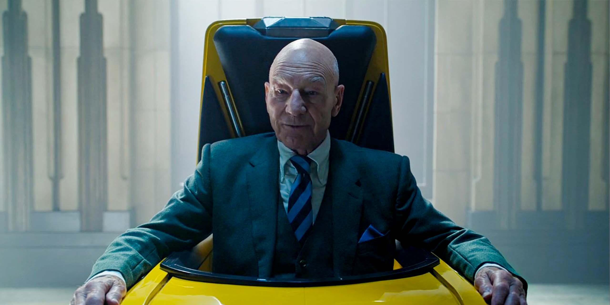Patrick Stewart dans le rôle de Charles Xavier dans Doctor Strange in the Multiverse of Madness.