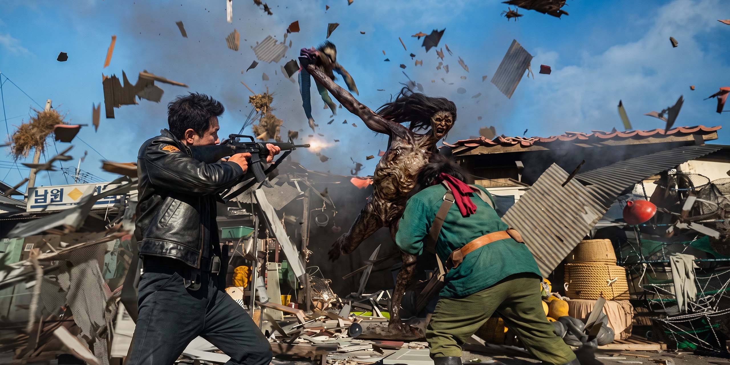 Une terrifiante créature attaque dans le film Hope (2026).