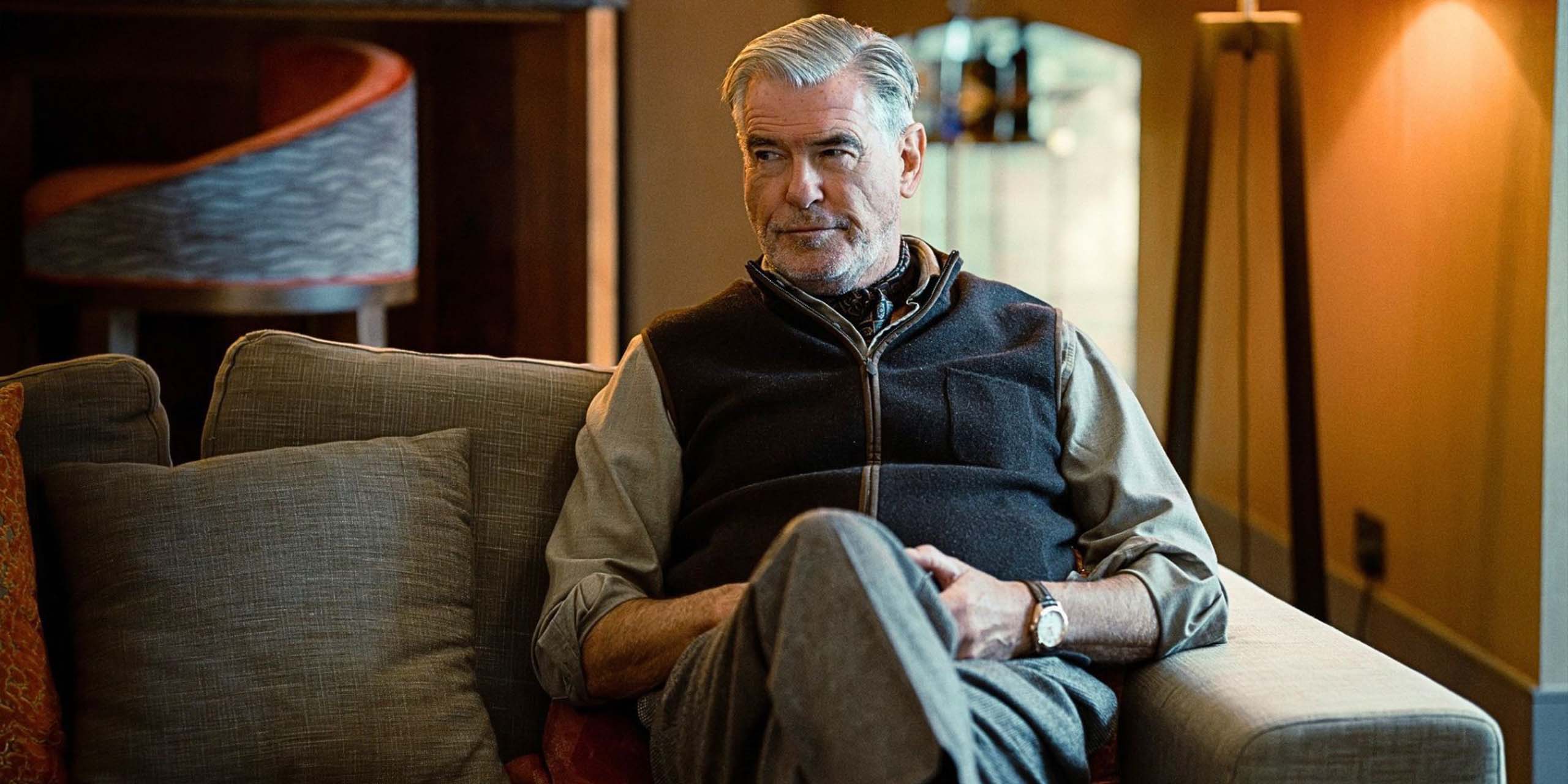 Pierce Brosnan dans le rôle de Conrad Harrigan dans la saison 2 de MobLand