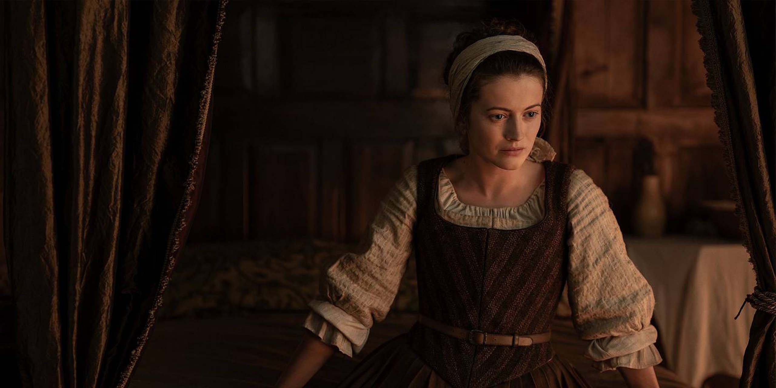 Lauren McQueen (Seema) dans Outlander : Blood of My Blood saison 2.