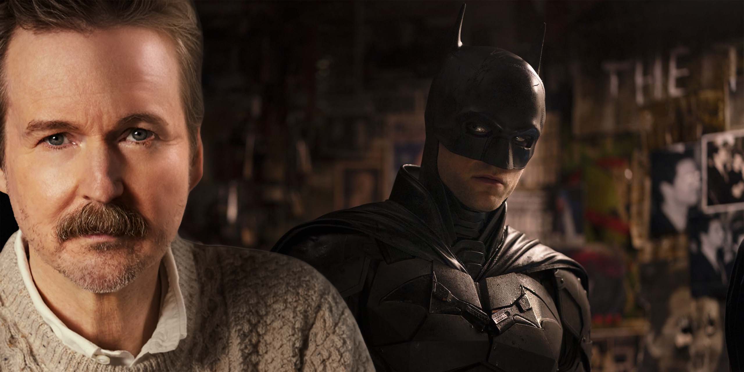Matt Reeves au premier plan, et Robert Pattinson en fond pour The Batman 2.